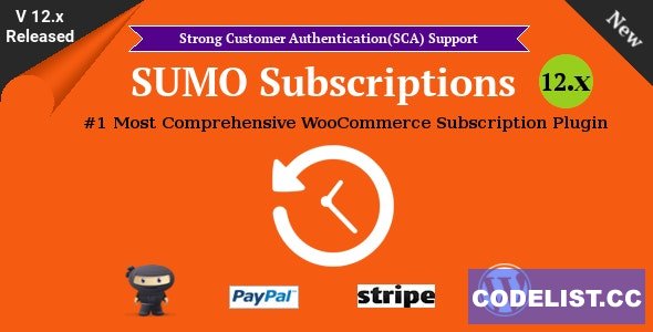 SUMO Subscriptions v13.7 - WooCommerce Subscription System
