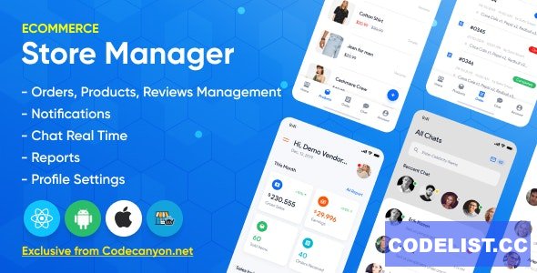 Store Manager v1.1.1 - React Native Application for WordPress Woocomerce