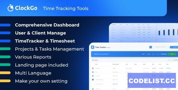 ClockGo v2.0 - Time Tracking Tool