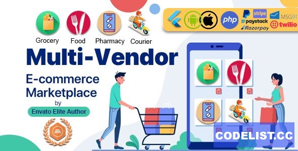 GoMarket v1.0 - Food, Grocery, Pharmacy & Courier Delivery App | Multi-Vendor Marketplace 