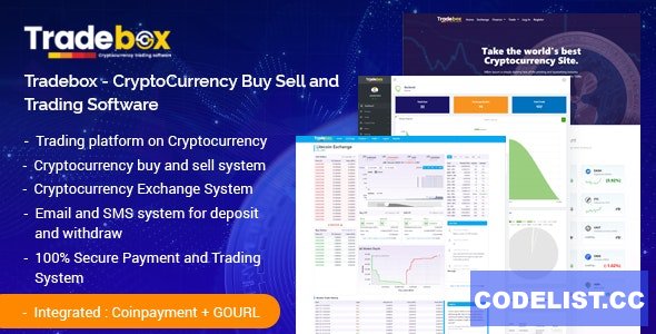Tradebox v6.3 - CryptoCurrency Buy Sell and Trading Software - nulled
