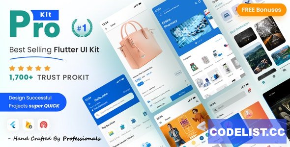 ProKit v34.0 - Best Selling Flutter UI Kit