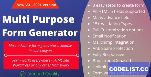 Multi-Purpose Form Generator & docusign (All types of forms) with SaaS v4.0