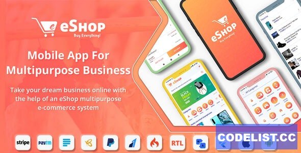 eShop v2.1.0 - Flutter E-commerce Full App