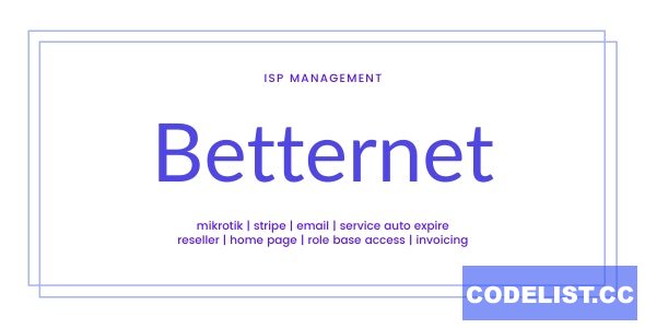Betternet v3.1 - ISP Management Solution