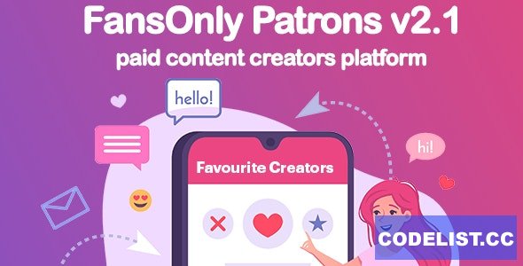 PHP FansOnly Patrons v2.1.2 - Paid Content Creators Platform - nulled