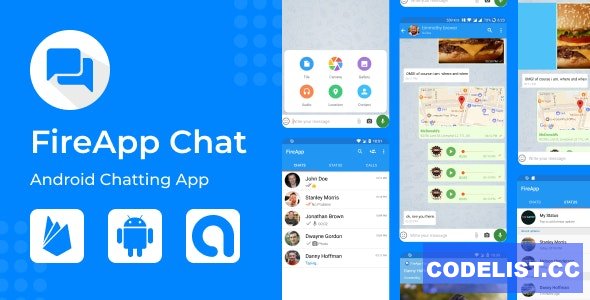 FireApp Chat v2.1.1 - Android Chatting App with Groups