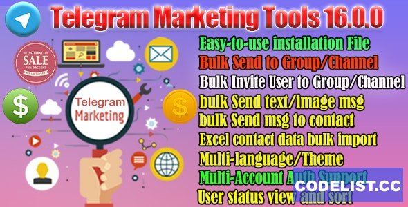 Telegram Marketing Tools v16 