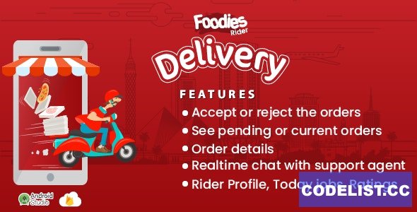 Foodies v1.0 - Android Delivery Boy Mobile App