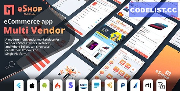 eShop v1.0.2 - Flutter Multi Vendor eCommerce Full App