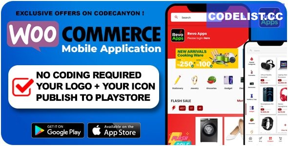 Revo Apps Woocommerce v2.6.0 - Flutter E-Commerce Full App Android iOS - nulled