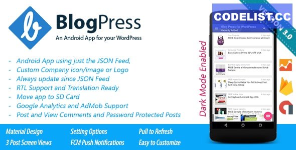 BlogPress v3.0 - An Android App for your WordPress 