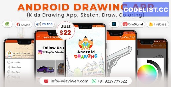 Android Drawing App (Kids Drawing App, Sketch, Draw, Coloring) v1.2