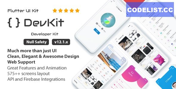 DevKit v12.1.0 - Flutter UI Kit