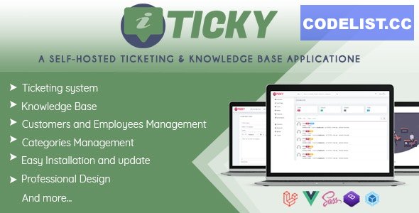 Ticky Helpdesk v1.7.0 - Support Ticketing System & Knowledge base