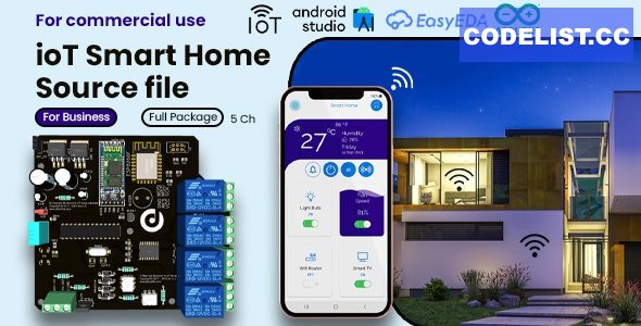 ioT Smart Home Automation Android App + Circuit + Gerber v3.0
