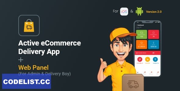 Active eCommerce Delivery Boy Flutter App v2.0