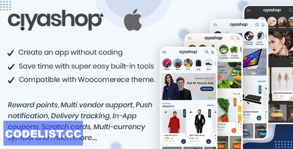 CiyaShop v4.12 - Native iOS Application based on WooCommerce