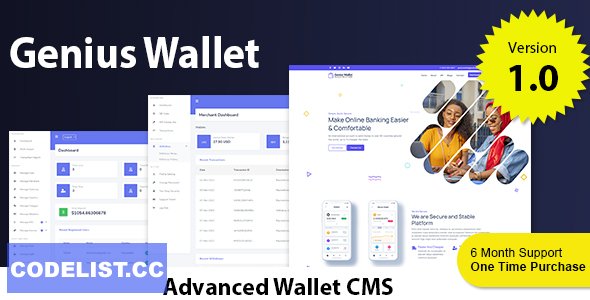 Genius Wallet v1.0 - Advanced Wallet CMS with Payment Gateway API