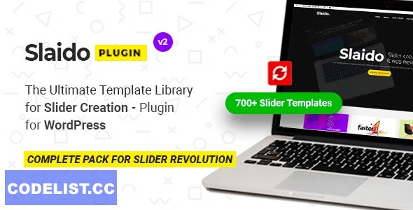 Slaido v2.0.5 - Template Pack for Slider Revolution WordPress Plugin