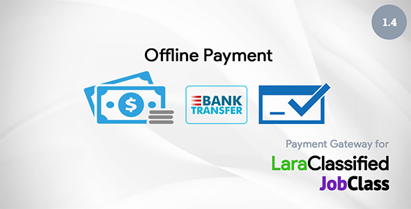 Offline Payment Plugin for LaraClassified and JobClass v1.4