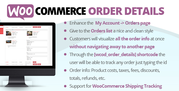 WooCommerce Order Details v2.8