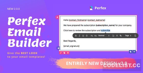 Drag and Drop Perfex CRM Email Builder v2.0.0