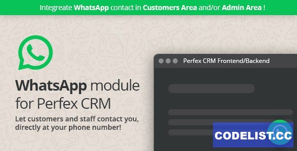 WhatsApp module for Perfex CRM v1.0