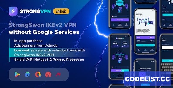 StrongVPN v1.4 - StrongSwan IKEv2 VPN stable & free VPN proxy for Android
