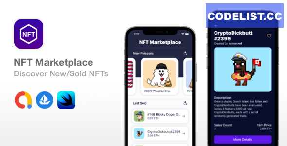 NFT Marketplace – SwiftUI + Widget – Discover New NFTs