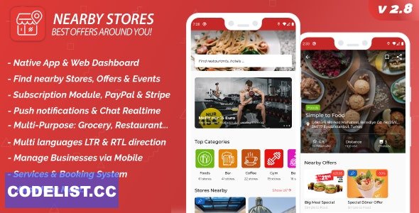 Nearby Stores Android v2.8.0 - Offers, Events, Multi-Purpose, Restaurant, Services & Booking