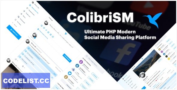 ColibriSM v1.3.3 - The Ultimate PHP Modern Social Media Sharing Platform - nulled